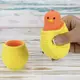 Игрушка антистресс Фуфлик Цыпленок оранжевый в желтой корзинке