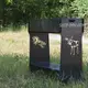 Мангал разборный высокий на 14 шампуров с подставкой для дров и индивидуальной гравировкой