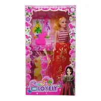 Кукла "Sweet and lovely", красная юбка