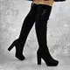 Женские ботфорты Fashion Katrina 1414 38 размер 24 см Черный