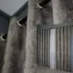 Комплект (2шт. 1,5х2,5м.) штор на люверсах из ткани бархат "Афина". Цвет коричнево-серый. Код 1314ш 37-0102