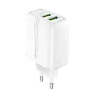 Адаптер сетевой HOCO Yizhan Dual Port N12 |2USB, 3A,QC3.0, 18W|