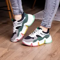 Кросівки жіночі Fashion Arlena 2098 36 розмір 22,5 см Зелений