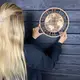 Дизайнерские настенные часы из дерева «Глобус»