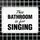 Табличка металева This bathroom is for singing 26х18,5 см (MET_20J005_WH)