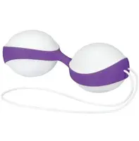 Вагинальные шарики Amor Gym Balls white-dark purple