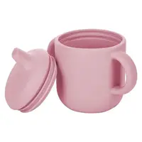 Силіконова чашка дитяча FreeON з ручками, pink