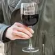 Бокал для вина "Party hard", английский, Деревянная подарочная коробка с гравировкой