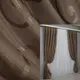Комплект (2шт. 1х2,7м.) готовых жаккардовых штор. Цвет коричневый. Код 1531ш 31-704