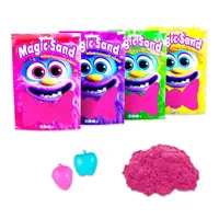 Кинетический песок Strateg Magic sand в пакете 39401-8 розовый, 0,200 кг