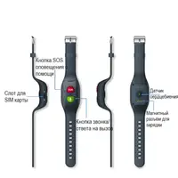 GPS браслет для літніх людей і дітей ZGPAX SH993, з трекером, мікрофоном і крокоміром