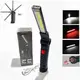 Светодиодный фонарь кемпинг W52 SMD+COB, красный+белый, магнит, крючок, кемпинговый складной фонарь