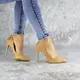 Туфли женские на каблуке Fashion Gram 2262 38 размер 24 см Бежевый