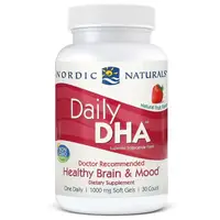 Жирные кислоты Nordic Naturals Daily DHA, 30 капсул - клубника