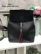 Черный с красным краем - стильный вместительный рюкзак Lady Bags можно носить сумкой через плечо 2545-1