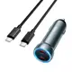 Адаптер автомобильный HOCO Prosperous (2C) car charger Z54B (Type-C to Type-C set) |2Type-C, PD/QC, 60W/3A|