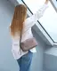 Замшевая женская сумка «Feit» капучино