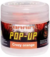 Бойлы Brain Pop-Up F1 Crazy Orange апельсин 12mm 15g 1858-02-64
