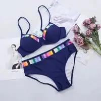 Купальник жіночий синій роздільний код П395 XL