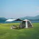 Палатка четырехместная автоматическая надувная с тентом Naturehike Ango CNK2550WS017, коричневая