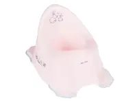 Антиковзкий дитячий горщик з музикою Bunny powder pink