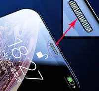 Защитное стекло 5D King Kong для iPhone 11 Pro / XS / X с защитной сеткой на динамик, Black