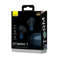Навушники BASEUS True Wireless Earphones Storm 1 |BT5.2, 50/400mAh, ANC, 5h| (NGTW140201)