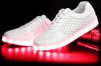 Кроссовки светящиеся White 518-1 40