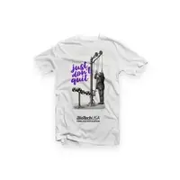 Мужская футболка BioTech "Just dont quit" белая S