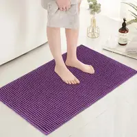 Коврик для ванны Bathlux мягкий длинный ворс нескользящий Фиолетовый