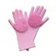 Силиконовые многофункциональные перчатки для мытья и чистки Magic Silicone Glov Розовый PR3