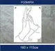 Трафарет для покраски Руки, одноразовый из самоклеящейся пленки 160 х 115 см