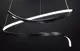 Люстра светодиодная подвесная LED светильник для квартиры на потолок лэд 26977 Черный 40-200х80х80 см.