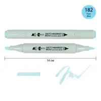 Маркер спиртовой Santi Brush SA-182 390982 морозный синий