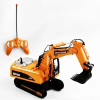 Экскаватор гусеничный на радиоуправлении "Excavator" световые и звуковые эффекты (96983)