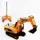 Экскаватор гусеничный на радиоуправлении "Excavator" световые и звуковые эффекты (96983)