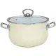 Кастрюля с крышкой d=22см 5.0л Infinity SСE-P150B-22-Сream