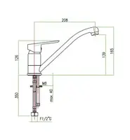 Змішувач для кухні Santan KEVON 81BC4510