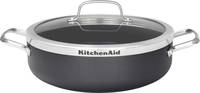 Сотейник со стеклянной крышкой KitchenAid Aluline CW001978-002 28 см 4.2 л черный