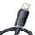 Кабель Baseus Crystal Shine Series Fast Charging Data Cable USB to iP 2.4A 2m, Black (CAJY000101)