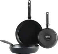 Набір сковорідок GreenPan Torino CC003338-001 20-24-28 см 3 предмети чорний