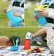 Силиконовая складная бутылка для воды Джумони. Желтая