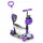 Самокат с ручкой  "Best Scooter" (фиолетовый)