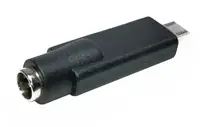 Перехідник до блоку живлення 6.0x2.0mm 3pin mUSB з 5.5x2.1(2.5)mm (Female) (A class) 1 день гар.