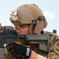 Каска шолом тренувальний пластиковий з кріпленням NVG для приладу нічного бачення MICH2000, сірий
