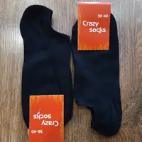 Жіночі стрейчевіі шкарпетки"Crazy socks" 23-25 36-41 Короткі Чорні
