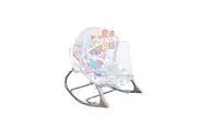 Шезлонг TiiBaby, брязкальце з мелодіями, вібрація, регулювання положення. Gray (157119)