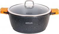 Каструля з кришкою Bohmann BH 7350-32 MRB 32 см 8.6 л сіра