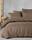 Постельное Белье Страйп Сатин Турция Bella Home Kahve 200х220см