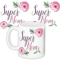 Кружка с принтом Super mom 330 мл (KR_DBL023)
